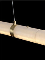 Load image into Gallery viewer, Postmodern Light Luxury Long Strip Pollit Alabaster Chandelier