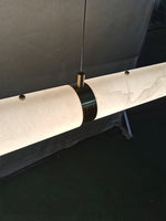 Load image into Gallery viewer, Postmodern Light Luxury Long Strip Pollit Alabaster Chandelier