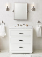 Load image into Gallery viewer, Ribbed Glass Sconce – Tube Sconce for Bath Mirror Lighting in Brass