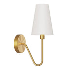Load image into Gallery viewer, Rowan Fabric Shade Wall Sconce – Modern Industrial Light for Bedroom