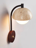 Load image into Gallery viewer, Wabi-Sabi Style Travertine Half-Sphere Design Wall Lamp for Living Rooms and Bedrooms