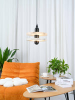 Load image into Gallery viewer, Disc Flying Saucer Marble Pendant Light