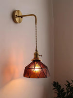 Cargar imagen en el visor de la Galería, Lámpara de pared con diseño geométrico pastoral retro