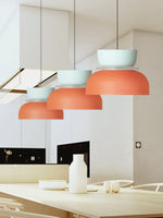 Cargar imagen en el visor de la Galería, Lámpara colgante con pantalla de cuenco de acrílico colorido Macaron