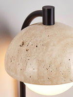 Load image into Gallery viewer, Wabi-Sabi Style Travertine Half-Sphere Design Wall Lamp for Living Rooms and Bedrooms