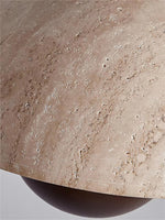 Cargar imagen en el visor de la Galería, Lámpara colgante de capullo de flor de travertino Wabi-Sabi