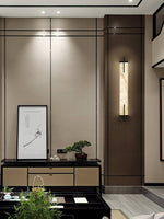 Bild in Gallery-Viewer laden, Rechteckige Alabaster-Wandlampe