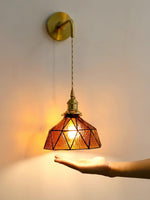 Cargar imagen en el visor de la Galería, Lámpara de pared con diseño geométrico pastoral retro