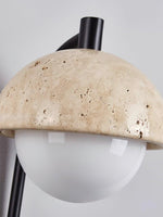 Load image into Gallery viewer, Wabi-Sabi Style Travertine Half-Sphere Design Wall Lamp for Living Rooms and Bedrooms