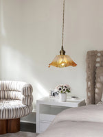 Load image into Gallery viewer, Nordic Flower Glass Pendant Light for Living Room