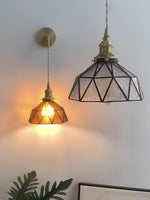 Cargar imagen en el visor de la Galería, Lámpara de pared con diseño geométrico pastoral retro