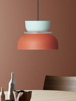 Cargar imagen en el visor de la Galería, Lámpara colgante con pantalla de cuenco de acrílico colorido Macaron