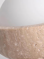 Load image into Gallery viewer, Wabi-Sabi Style Travertine Dome Ceiling Light for Living Room