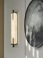 Bild in Gallery-Viewer laden, Rechteckige Alabaster-Wandlampe