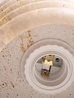 Cargar imagen en el visor de la Galería, Lámpara colgante de travertino ondulado Wabi-Sabi para cafetería de dormitorio