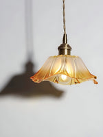 Load image into Gallery viewer, Nordic Flower Glass Pendant Light for Living Room
