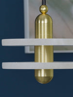 Load image into Gallery viewer, Disc Flying Saucer Marble Pendant Light