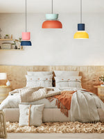 Cargar imagen en el visor de la Galería, Lámpara colgante con pantalla de cuenco de acrílico colorido Macaron