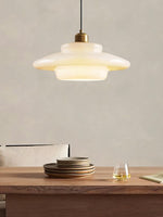 Load image into Gallery viewer, Modern Milk Glass Pendant Light