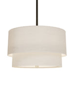 Load image into Gallery viewer, Double Fabric Drum Pendant Lamp