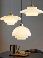 Load image into Gallery viewer, Modern Milk Glass Pendant Light