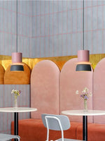 Cargar imagen en el visor de la Galería, Lámpara colgante con pantalla de cuenco de acrílico colorido Macaron