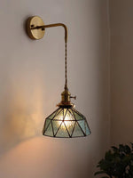 Cargar imagen en el visor de la Galería, Lámpara de pared con diseño geométrico pastoral retro