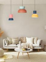 Cargar imagen en el visor de la Galería, Lámpara colgante con pantalla de cuenco de acrílico colorido Macaron