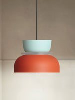 Cargar imagen en el visor de la Galería, Lámpara colgante con pantalla de cuenco de acrílico colorido Macaron