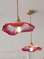 Load image into Gallery viewer, Nordic Flower Glass Pendant Light for Living Room