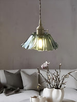 Load image into Gallery viewer, Nordic Flower Glass Pendant Light for Living Room