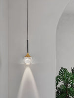 Load image into Gallery viewer, Moon Clear Glass Ball Pendant Light