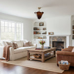 Cargar imagen en el visor de la Galería, Lámpara de techo Bellina contemporánea con forma de pétalo, de cristal y metal – Luz de montaje empotrado regulable para interiores modernos