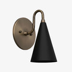 Load image into Gallery viewer, Curved Metal Shade Sconce Vintage Style Wall Light - Entryway Stairwell Lighting