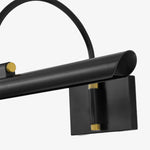 Bild in Gallery-Viewer laden, Aurix Bilderleuchte – Schlanker Schirm Kunstbeleuchtung Metall-Finish Wandlampe für Galerie