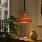 Cargar imagen en el visor de la Galería, Terracotta resin pendant light in room setting