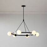 Load image into Gallery viewer, Brelia Modern Round Chandelier - Glass Globe Design For Modern Home