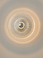 Cargar imagen en el visor de la Galería, Aplique de cristal acanalado: moderna lámpara de pared de disco para dormitorio