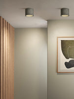 Load image into Gallery viewer, Cylindrical Travertine Lamp - LED Wabi Sabi Ceiling Light for Modern Homes
