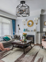 Load image into Gallery viewer, American Retro Industrial Style Iron Birdcage Pendant Lamp