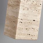Cargar imagen en el visor de la Galería, Lámpara colgante de piedra travertino de madera maciza Wabi Sabi M37