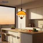 Load image into Gallery viewer, Sunset Afterglow Sunset Medieval Pendant Light with French Acrylic Shade for Dining Room and Foyer