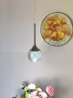 Load image into Gallery viewer, Moon Clear Glass Ball Pendant Light