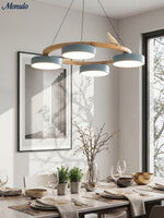 Load image into Gallery viewer, Modern Creative Colourful Circle Bird Chandelier
