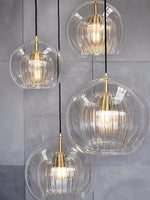 Load image into Gallery viewer, Modern Pleated Glass Pendant Light M39