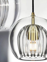Load image into Gallery viewer, Modern Pleated Glass Pendant Light M39