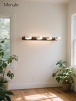 Load image into Gallery viewer, Travira Travertine Duo Sconce – Adjustable Natural Stone Wall Light for Bedroom Hallaway