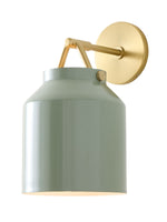 Load image into Gallery viewer, Hanton Minimal Cylinder Henry Wall Sconce - Morandi Glass and Metal Accent