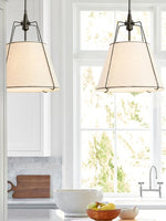 Load image into Gallery viewer, Dumora Modern Minimalist Fabric Tapered Pendant Lamp