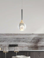 Load image into Gallery viewer, Moon Clear Glass Ball Pendant Light
